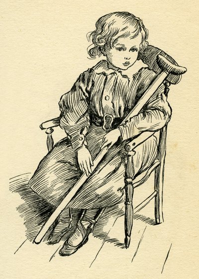 Tiny Tim in A Christmas Carol by Charles Dickens by Harold Copping